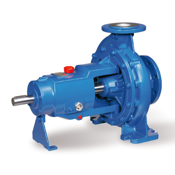 Pompe centrifuge liquide bleu clair